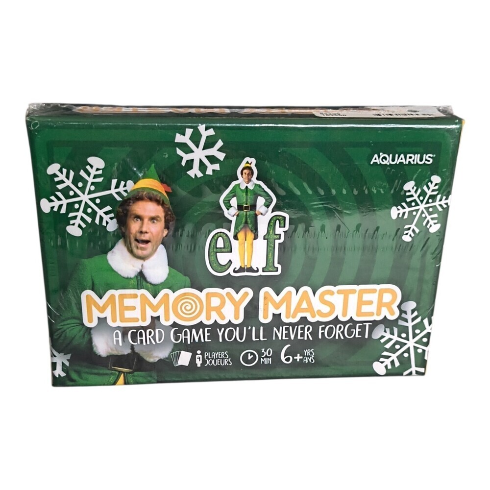 Elf the movie Memory Master Game NEW/Sealed Ages 6+ 30 minute game play Memory c